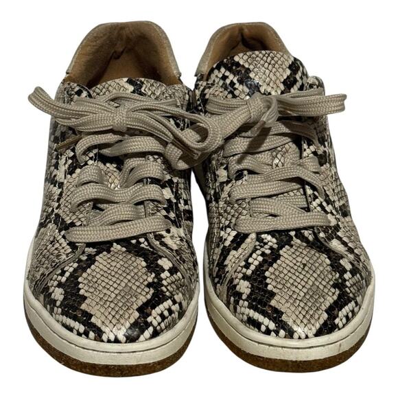 Aetrex Carly Snake Embossed Sneakers Women's Size 6.5 Ortho Arch Support Shoes - Picture 3 of 8